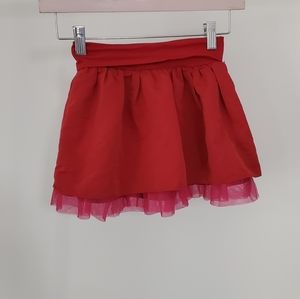 Valentines Day BabyGap tulle layered red skirt sz 2T